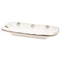 Amazon.co.jp: 美濃焼 皿 長皿 焼き物皿 わらじ型 約25×14cm